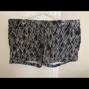 Black American eagle printed shorts